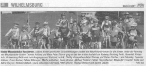 Kinder MTB Ausfahrt 2011