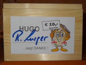 HUGO Baustein DANKE